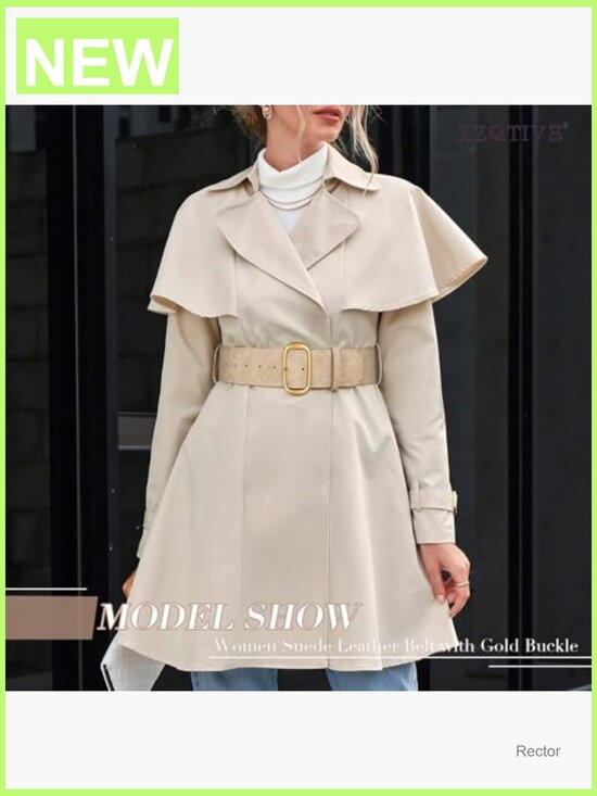Wide Waist Belt for Dresses Suede Chunky Gold Buckle Fashion Thick Belt main image 5